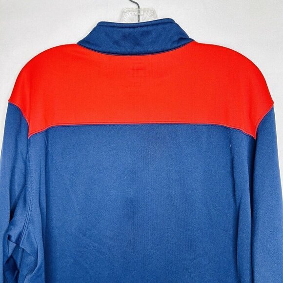Atlanta Braves MLB 1/4 Zip Pullover Blue Red Sz XL Genuine Merchandise - Picture 7 of 8